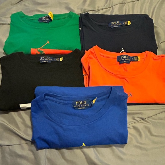 Polo Ralph Lauren T-Shirts Men’s Size Large Lot of 5 Multi-Color Classic Fit - Picture 1 of 16